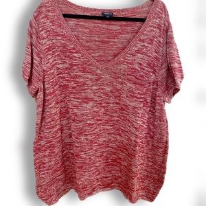 Torrid Red Short Sleeved Sweater Size 3